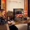Edendirect 23.46'' Freestanding Electric Fireplace Heater, Adjustable Brightness and Heating Mode, Black S230B-BLACK - alternate 5